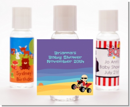Baby On A Quad - Personalized Baby Shower Hand Sanitizers Favors