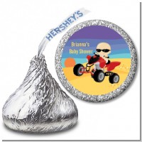 Baby On A Quad - Hershey Kiss Baby Shower Sticker Labels