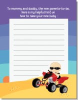 Baby On A Quad - Baby Shower Notes of Advice