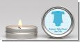 Baby Outfit Blue - Baby Shower Candle Favors thumbnail
