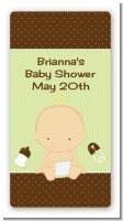 Baby Neutral Caucasian - Custom Rectangle Baby Shower Sticker/Labels