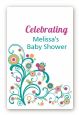 Baby Sprinkle - Custom Large Rectangle Baby Shower Sticker/Labels thumbnail