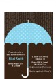 Baby Sprinkle Umbrella Blue - Baby Shower Petite Invitations thumbnail