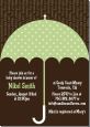 Baby Sprinkle Umbrella Green - Baby Shower Invitations thumbnail