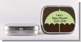 Baby Sprinkle Umbrella Green - Personalized Baby Shower Mint Tins thumbnail