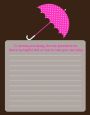 Baby Sprinkle Umbrella Pink - Baby Shower Notes of Advice thumbnail