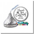 Thank You For Coming - Hershey Kiss Baby Shower Sticker Labels thumbnail