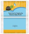 Baby Turtle Blue - Personalized Popcorn Wrapper Baby Shower Favors thumbnail