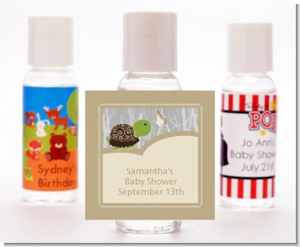 Baby Turtle Neutral - Personalized Baby Shower Hand Sanitizers Favors