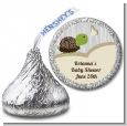 Baby Turtle Neutral - Hershey Kiss Baby Shower Sticker Labels thumbnail