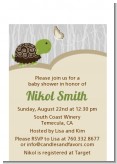 Baby Turtle Neutral - Baby Shower Petite Invitations