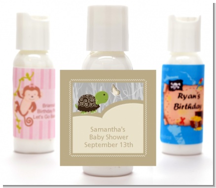 Baby Turtle Neutral - Personalized Baby Shower Lotion Favors