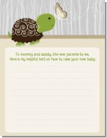 Baby Turtle Neutral - Baby Shower Notes of Advice
