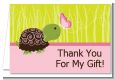 Baby Turtle Pink - Baby Shower Thank You Cards thumbnail