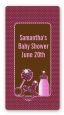 Baby Bling Pink - Custom Rectangle Baby Shower Sticker/Labels thumbnail