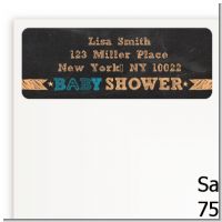 Baby Boy Chalk Inspired - Baby Shower Return Address Labels