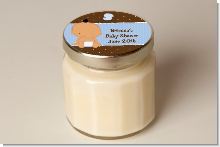 Baby Boy Hispanic - Baby Shower Personalized Candle Jar