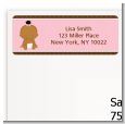 Baby Girl African American - Baby Shower Return Address Labels thumbnail