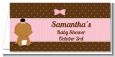 Baby Girl African American - Personalized Baby Shower Place Cards thumbnail