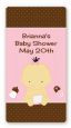 Baby Girl Asian - Custom Rectangle Baby Shower Sticker/Labels thumbnail