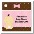 Baby Girl Asian - Personalized Baby Shower Card Stock Favor Tags thumbnail