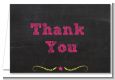 Baby Girl Chalk Inspired - Baby Shower Thank You Cards thumbnail