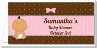 Baby Girl Hispanic - Personalized Baby Shower Place Cards