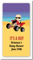 Baby On A Quad - Custom Rectangle Baby Shower Sticker/Labels