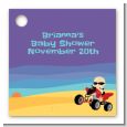 Baby On A Quad - Personalized Baby Shower Card Stock Favor Tags thumbnail
