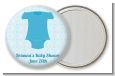 Baby Outfit Blue - Personalized Baby Shower Pocket Mirror Favors thumbnail