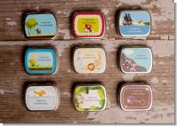 Personalized Mint Candy Tins for Baby Shower Favors