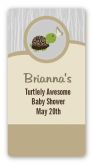 Baby Turtle Neutral - Custom Rectangle Baby Shower Sticker/Labels
