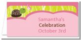 Baby Turtle Pink - Personalized Baby Shower Place Cards