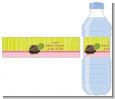 Baby Turtle Pink - Personalized Baby Shower Water Bottle Labels thumbnail
