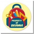 Backpack - Round Personalized School Sticker Labels thumbnail