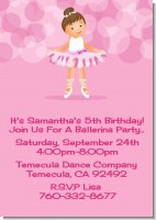 Ballet Dancer - Birthday Party Invitations