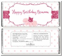 Ballerina - Personalized Birthday Party Candy Bar Wrappers