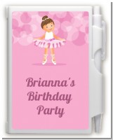 Ballet Dancer - Birthday Party Personalized Notebook Favor