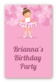 Ballet Dancer - Custom Large Rectangle Birthday Party Sticker/Labels thumbnail