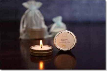 Candle Tins Small Soy Travel Size - Bar / Bat Mitzvah Favors