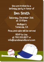 Baseball - Birthday Party Invitations