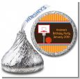 Basketball - Hershey Kiss Birthday Party Sticker Labels thumbnail