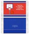 Basketball Jersey Blue and Red - Personalized Popcorn Wrapper Birthday Party Favors thumbnail