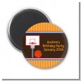 Basketball - Personalized Birthday Party Magnet Favors thumbnail