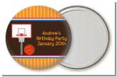 Basketball - Personalized Birthday Party Pocket Mirror Favors