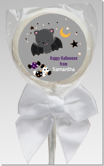 Bat - Personalized Halloween Lollipop Favors