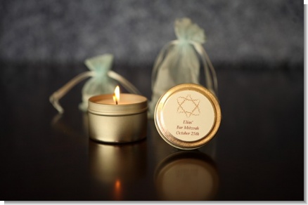 Candle Tins Mini Soy Travel Size - Bar / Bat Mitzvah Favors