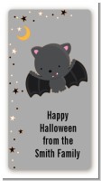 Bat - Custom Rectangle Halloween Sticker/Labels