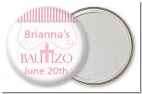 Bautizo Cross Pink - Personalized Baptism / Christening Pocket Mirror Favors