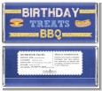 BBQ Hotdogs and Hamburgers - Personalized Birthday Party Candy Bar Wrappers thumbnail